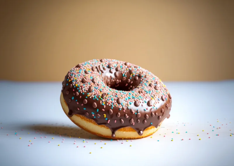 Donat Cokelat Meses - foto ilustrasi